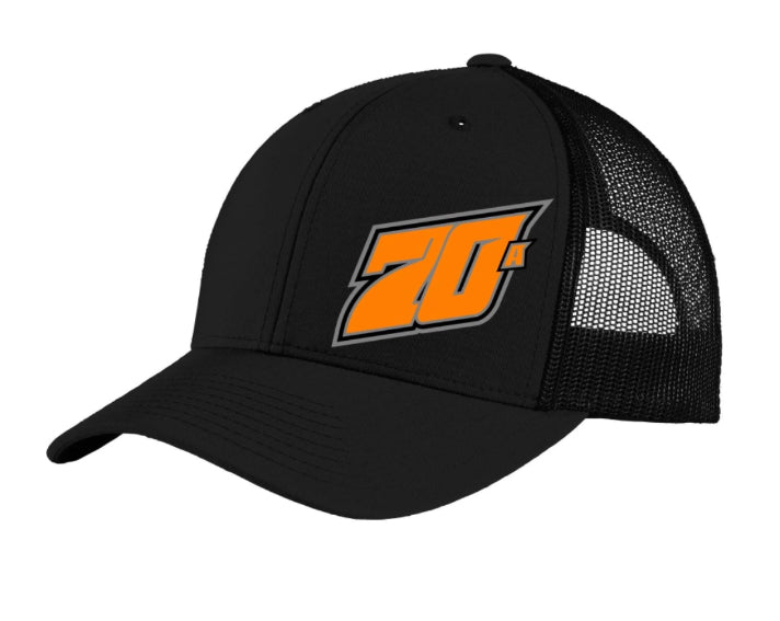 Orange 70A Flex Fit hat with Snap
