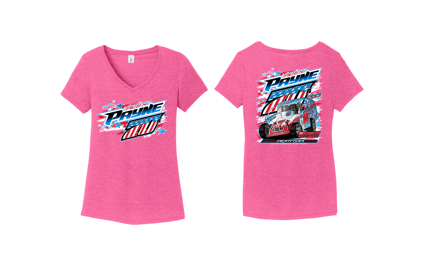 2026 Honeoye Auto Parts Car Ladies V-Neck